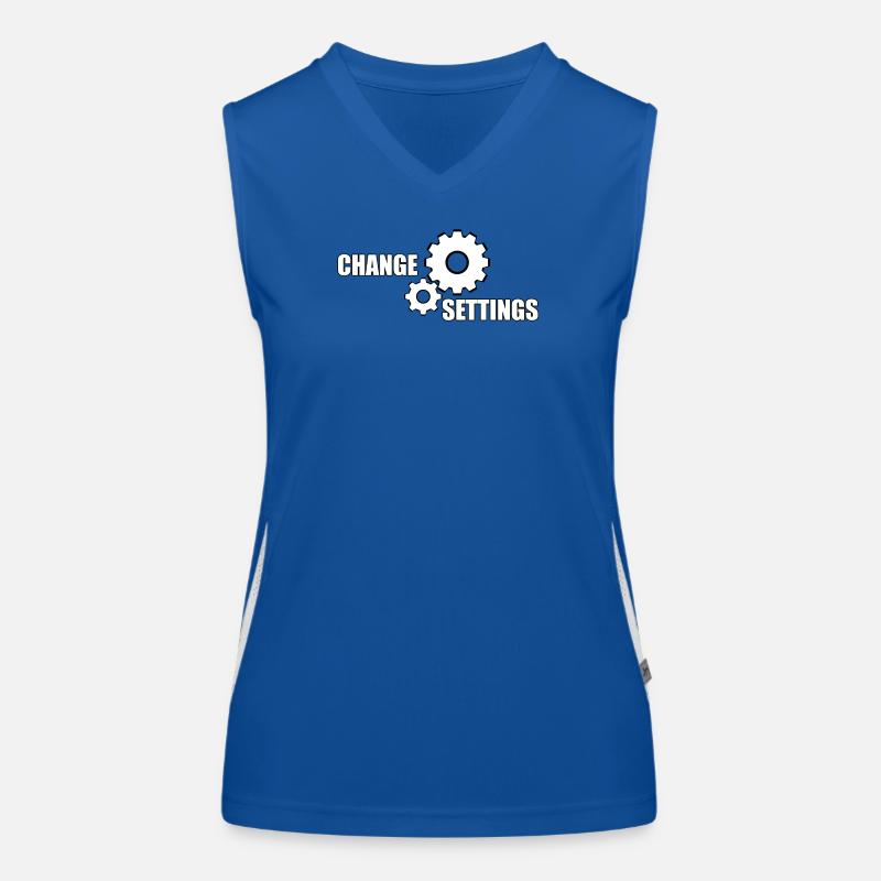 CHANGE SETTINGS Funktionelles Kontrast-Tank Top für Frauen