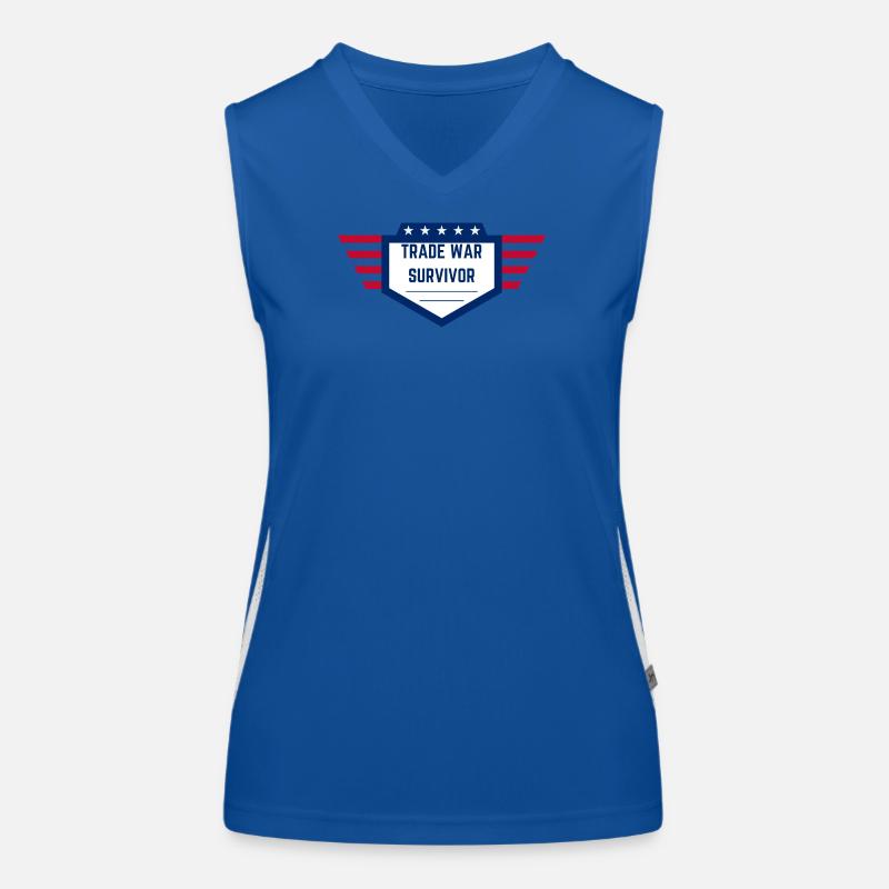 Trade War Survivor - US Edition Funktionelles Kontrast-Tank Top für Frauen