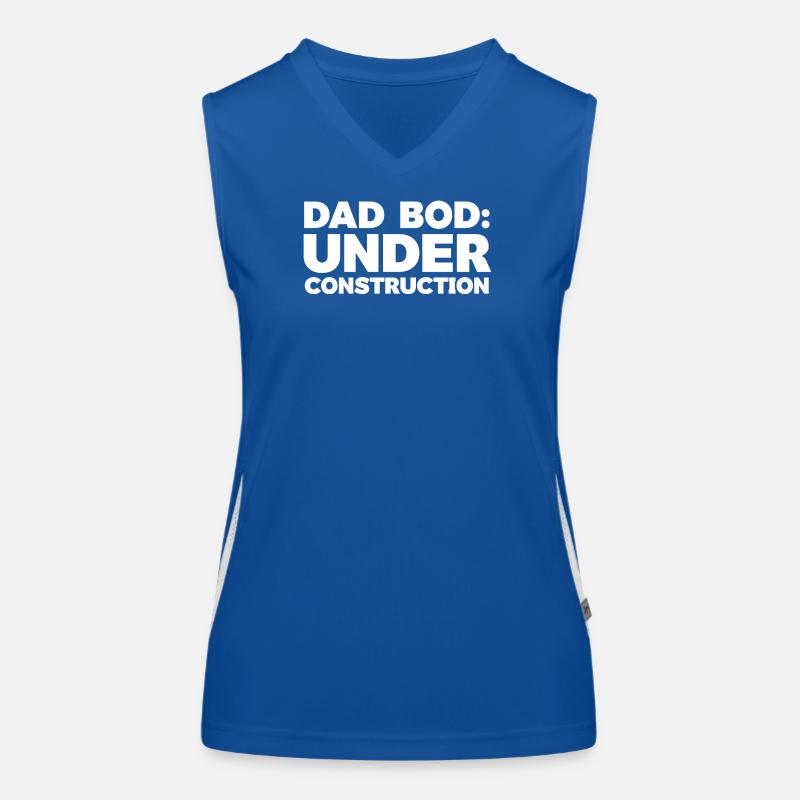 Papa Bod im Bau Witz Design Funktionelles Kontrast-Tank Top für Frauen