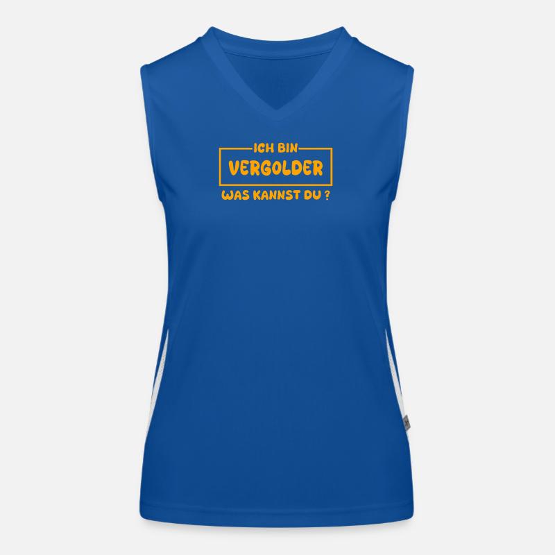 Vergolder als Beruf Funktionelles Kontrast-Tank Top für Frauen