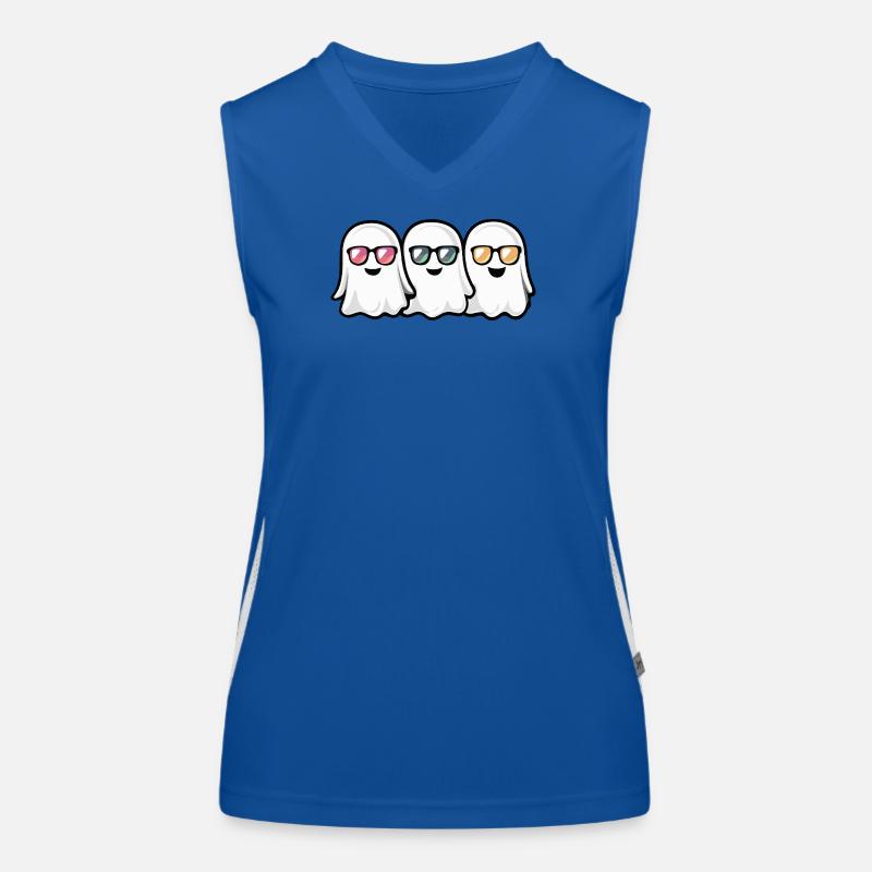 Ghosts Halloween Women's Functional Contrast Tank Top