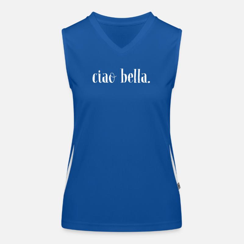 ciao bella - Women's Functional Contrast Tank Top - royal/white