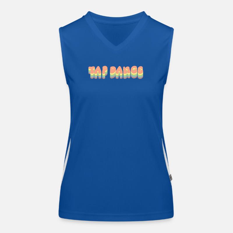 Tap Dance Regenbogen Pastell Funktionelles Kontrast-Tank Top für Frauen