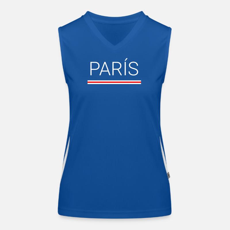 Paris (Paris) Funktionelles Kontrast-Tank Top für Frauen