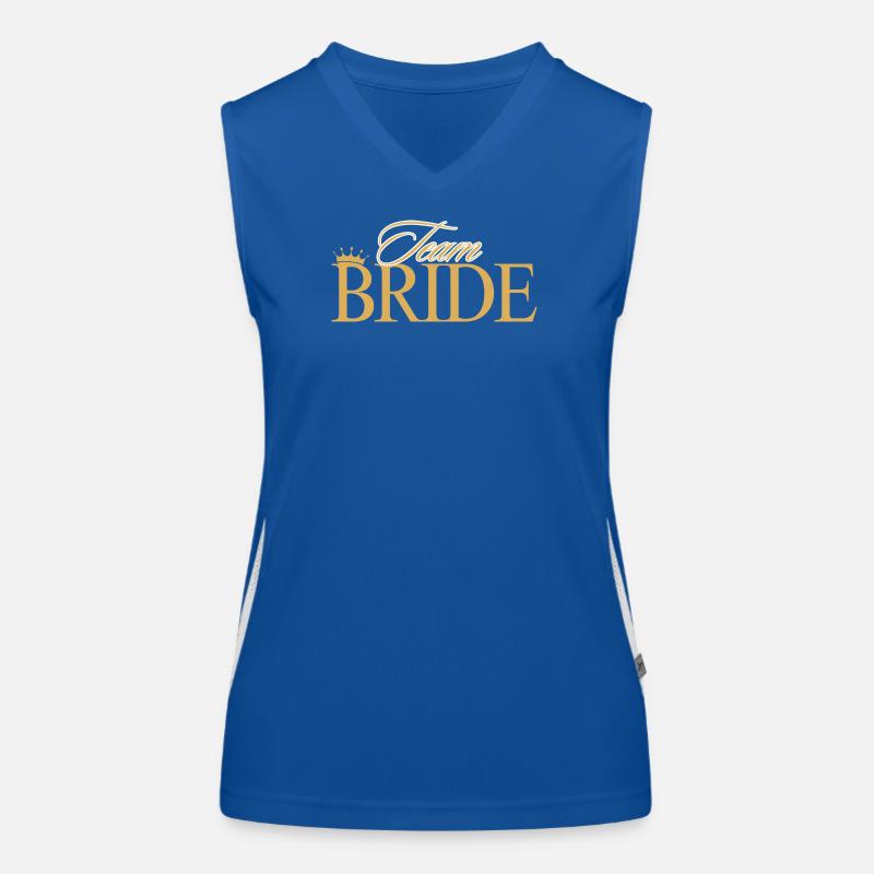 Team Bride! Customizable Women's Functional Contrast Tank Top