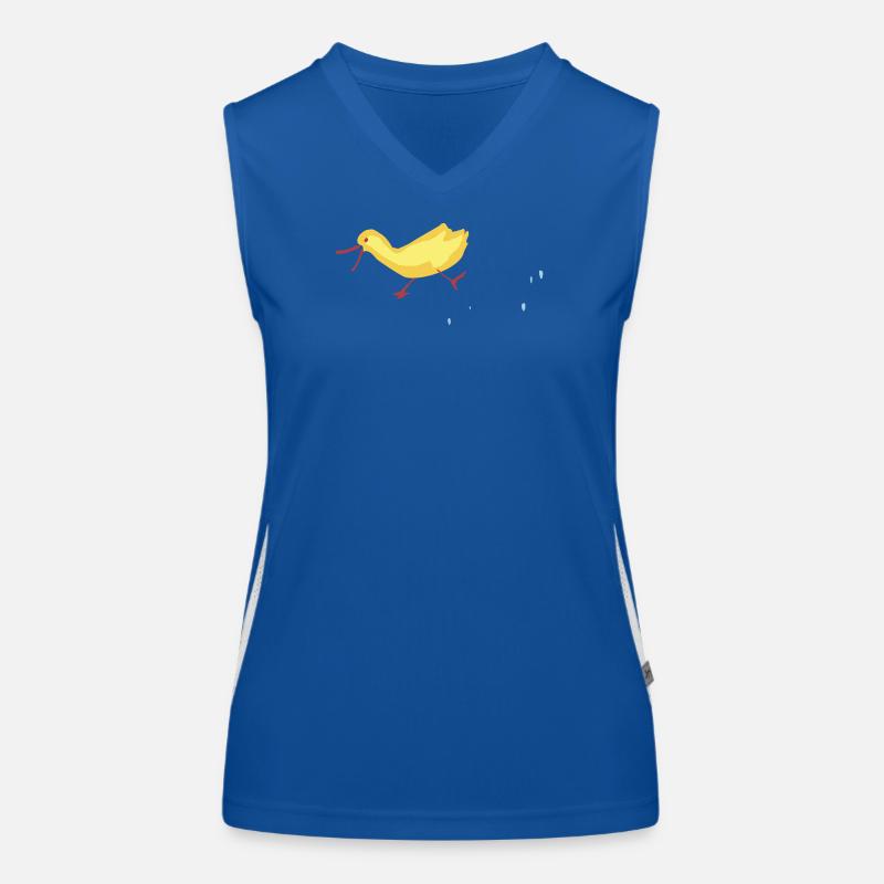 Peking Duck - Women's Functional Contrast Tank Top - royal/white