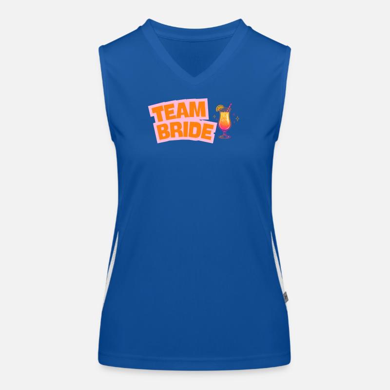 Team Bride - Cocktail - customizable Women's Functional Contrast Tank Top