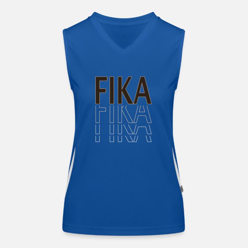 Fika Coffee Break Work Office Time Out Sweden Women's Functional Contrast Tank Top