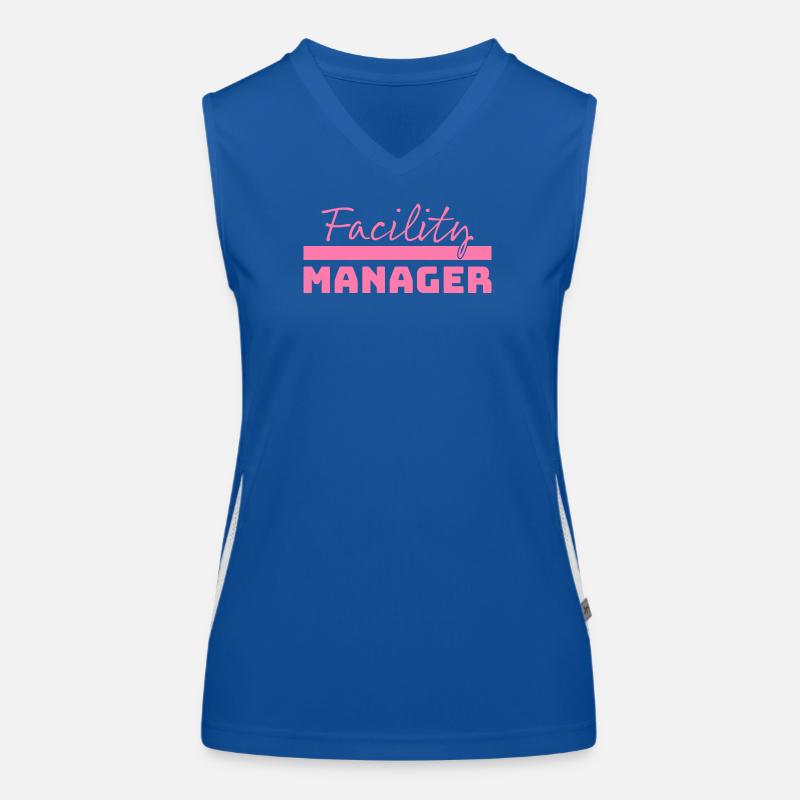 Tshirt Facility Manager rosa Funktionelles Kontrast-Tank Top für Frauen