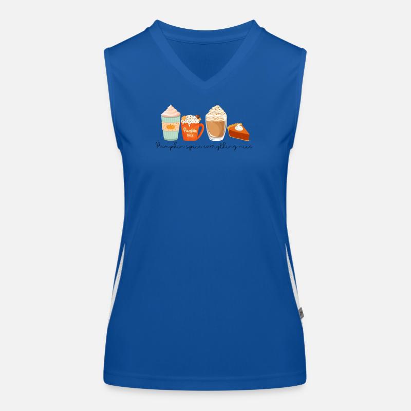 ☕ Pumpkin Spice Everything Nice 🎃 Women's Functional Contrast Tank Top