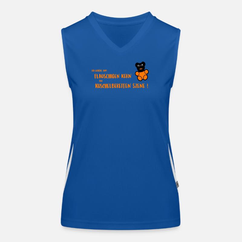 Flauschiger Kern Funktionelles Kontrast-Tank Top für Frauen