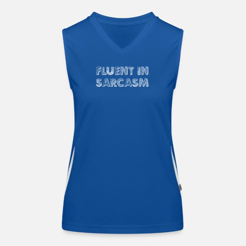 Fluent In Sarcasm Women's Functional Contrast Tank Top