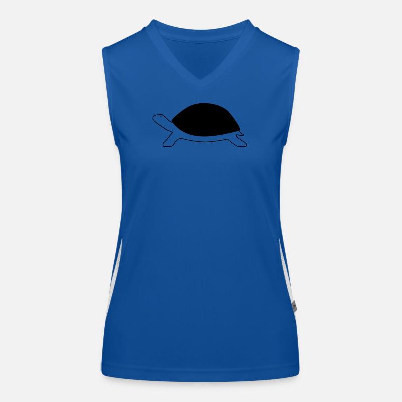 Turtle - Women's Functional Contrast Tank Top - royal/white
