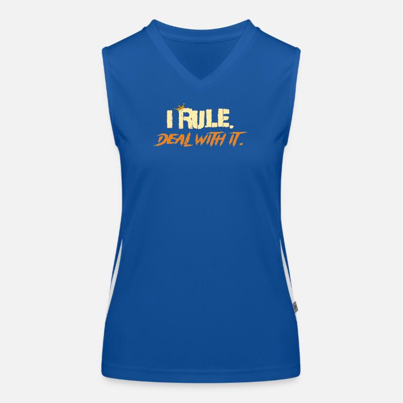 I_rule_2 Funktionelles Kontrast-Tank Top für Frauen