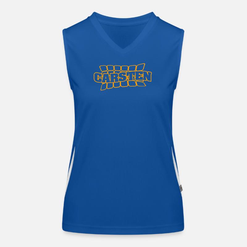 Carsten als Vorname Funktionelles Kontrast-Tank Top für Frauen