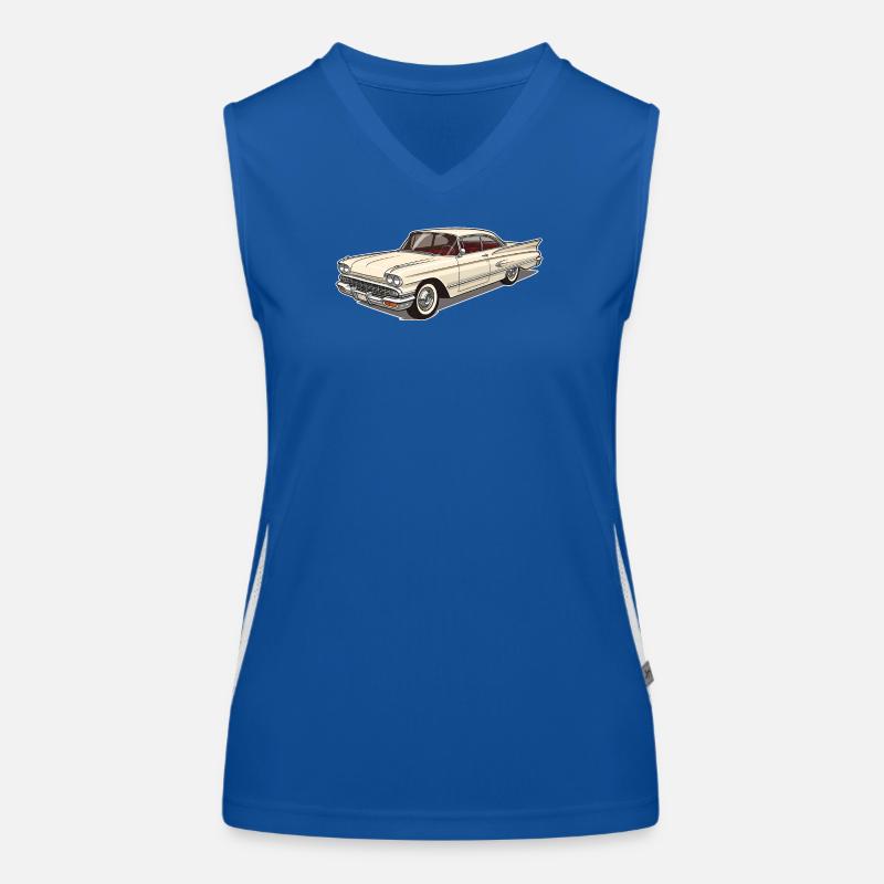 Klassischer Oldtimer - Elegantes Retro-Autodesign Funktionelles Kontrast-Tank Top für Frauen