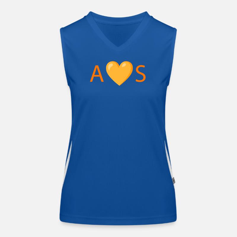 Glückliches Herz voller Liebe Funktionelles Kontrast-Tank Top für Frauen