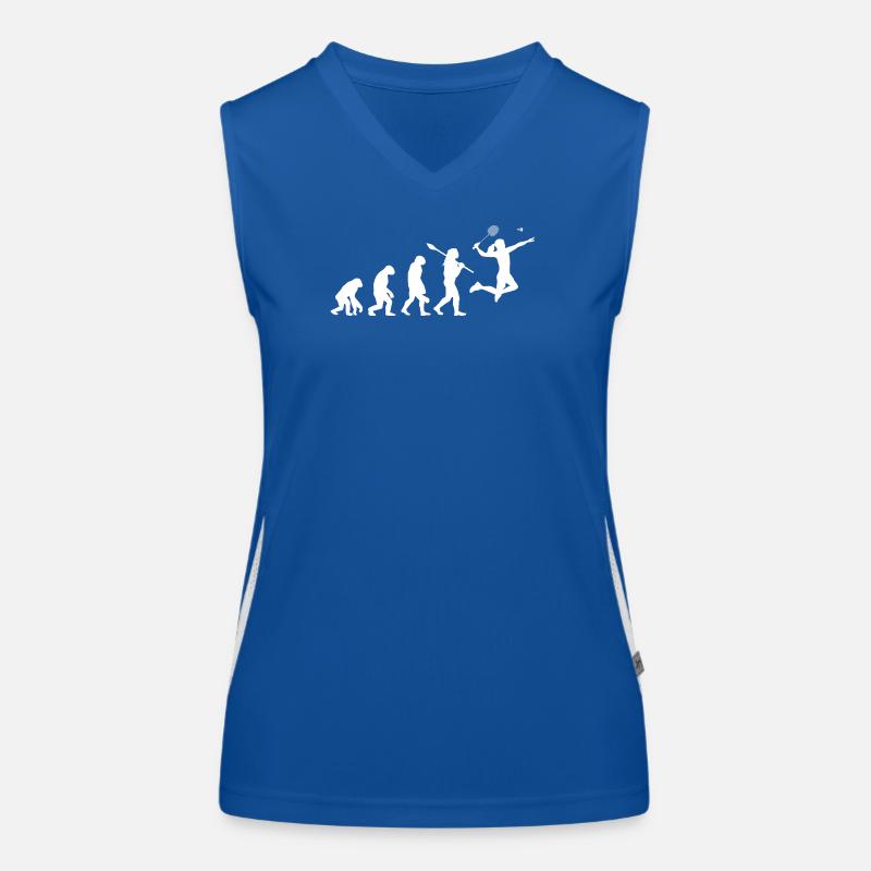 Cadeau sportif féminin Joueuse Évolution du Badminton Débardeur respirant contrasté Femme
