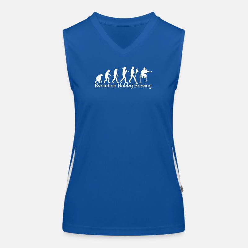 Evolution Hobby Horsing (white) Women's Functional Contrast Tank Top