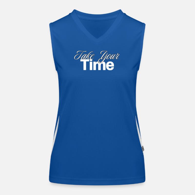 Take Your Time Design Women's Functional Contrast Tank Top