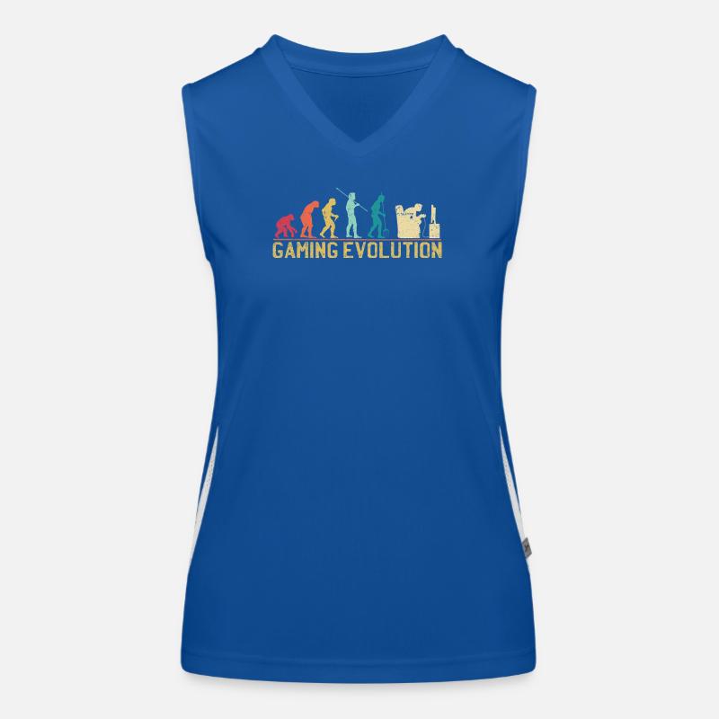 Gaming Evolution Kunstwerk Funktionelles Kontrast-Tank Top für Frauen
