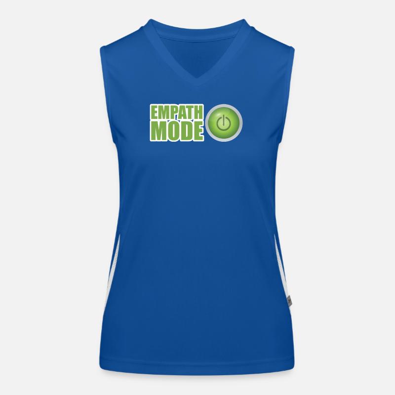 Empath Mode Grünes Design der Ein-/Aus-Taste Funktionelles Kontrast-Tank Top für Frauen