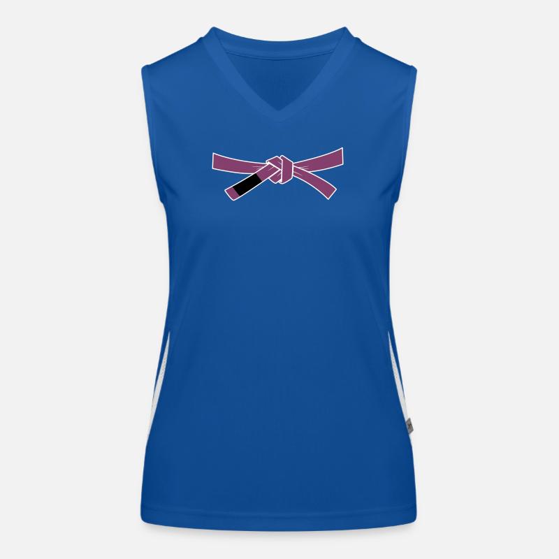 Purplebelt - Lilagurt Funktionelles Kontrast-Tank Top für Frauen