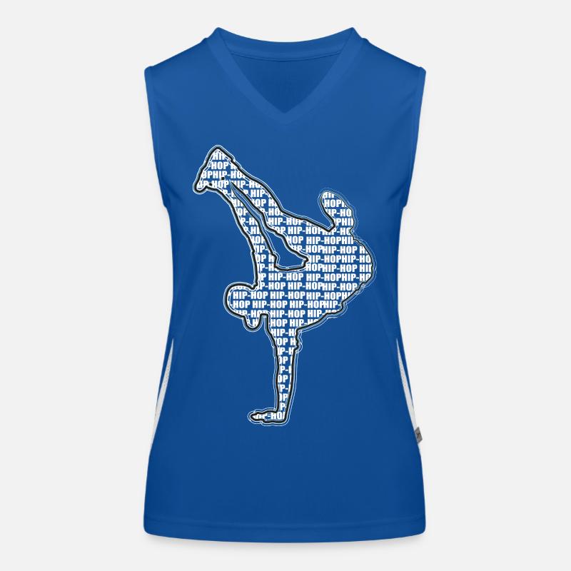 Breakdance Funktionelles Kontrast-Tank Top für Frauen