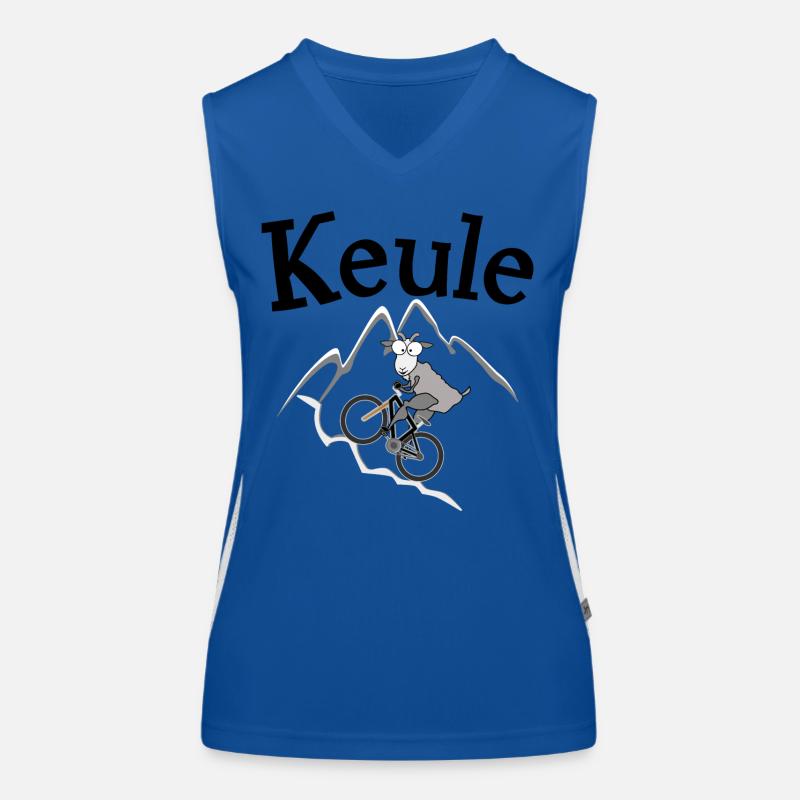 MTB Keule Bergziege Funktionelles Kontrast-Tank Top für Frauen