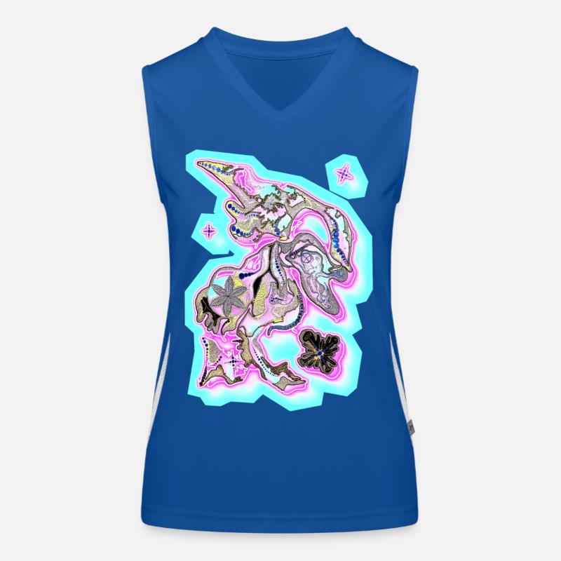 Brouillard de points Débardeur respirant contrasté Femme