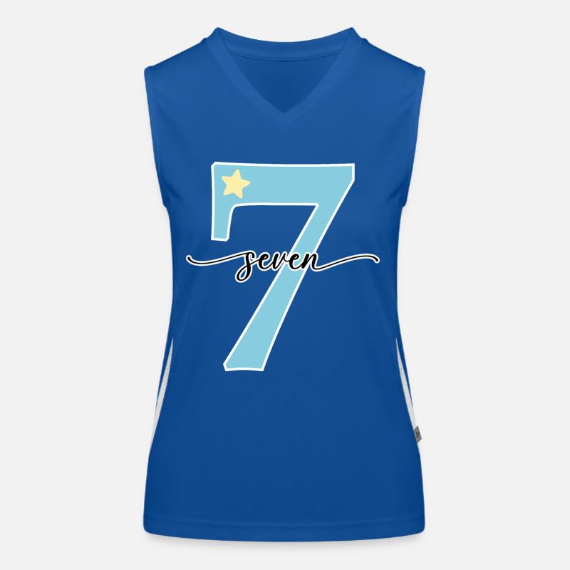 7e anniversaire, sept ans Débardeur respirant contrasté Femme