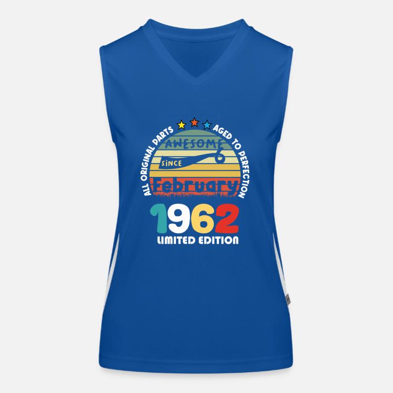 1962 Vintage Retro Jubiläum Limitierte Auflage Funktionelles Kontrast-Tank Top für Frauen
