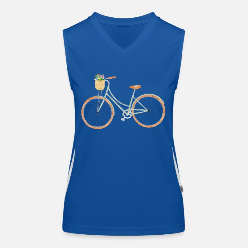 Fahrrad Funktionelles Kontrast-Tank Top für Frauen