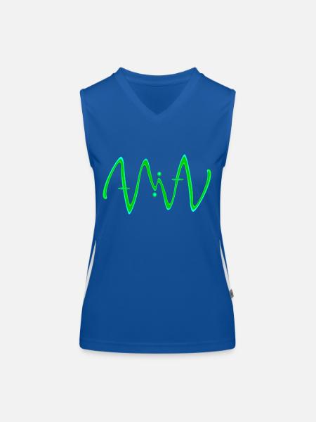 MIA - Women's Functional Contrast Tank Top - royal/white - Front