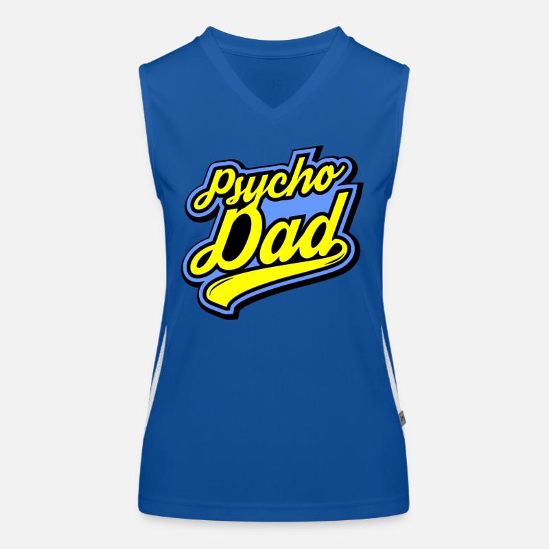 Psycho - Papa - Psycho - Dad Funktionelles Kontrast-Tank Top für Frauen