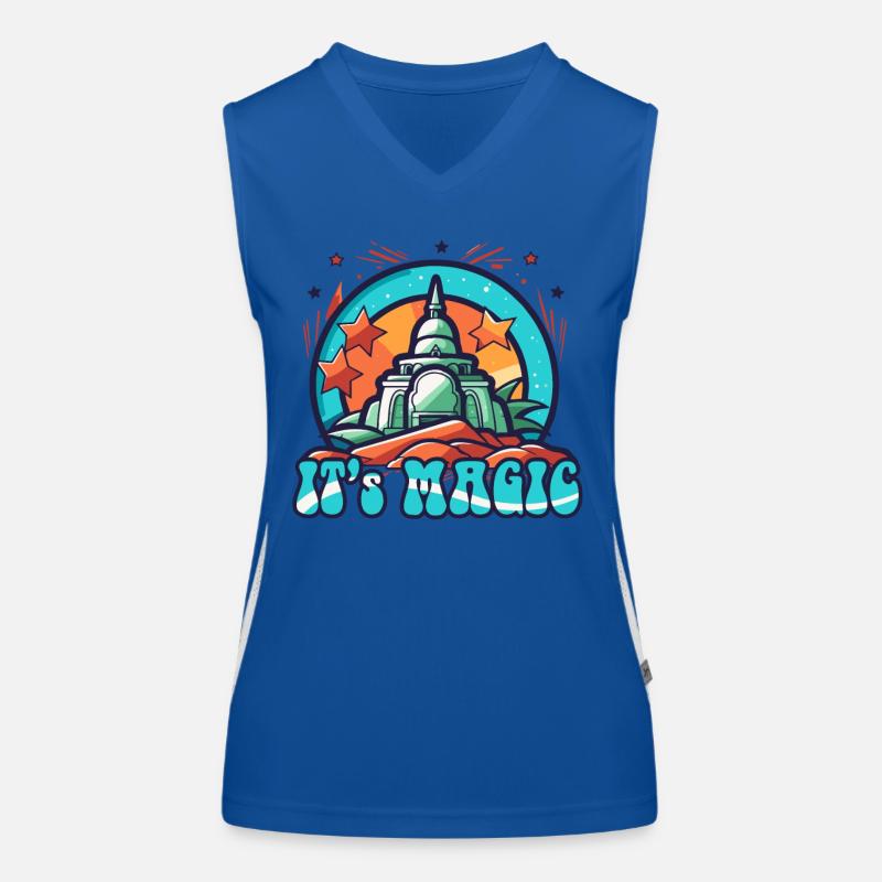 Magical Oriental Castle Women's Functional Contrast Tank Top