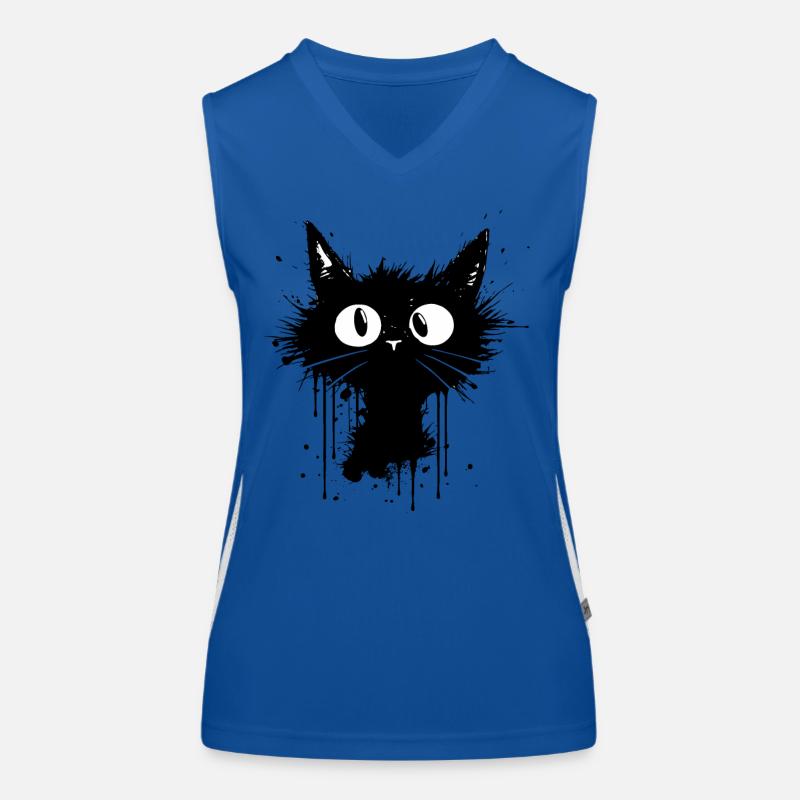 The Crazy Confused Cat Women's Functional Contrast Tank Top