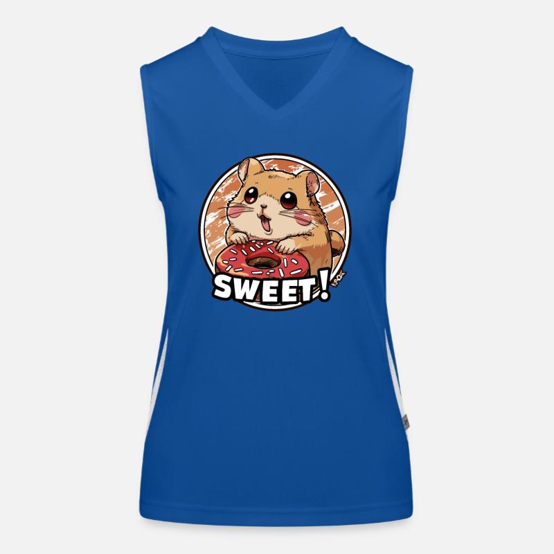 Ein super niedlicher und süßer Hamster Funktionelles Kontrast-Tank Top für Frauen
