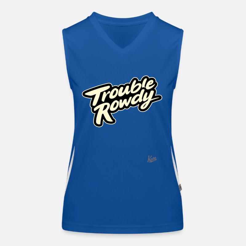 Trouble- and argument-making rowdy Women's Functional Contrast Tank Top