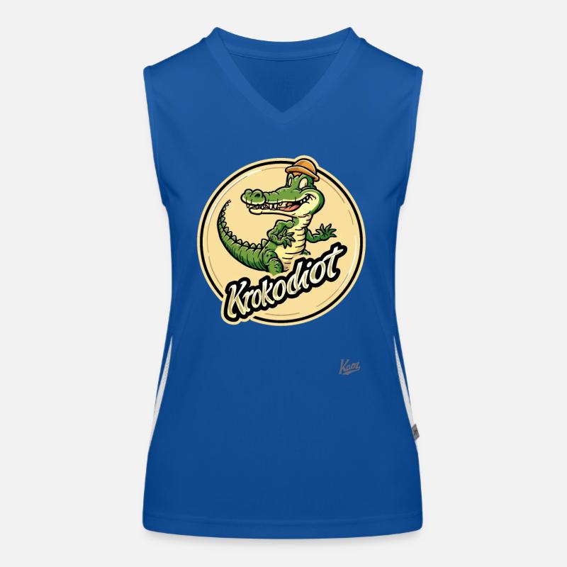 Drôle d’alligator : Crocodile Idiot Débardeur respirant contrasté Femme
