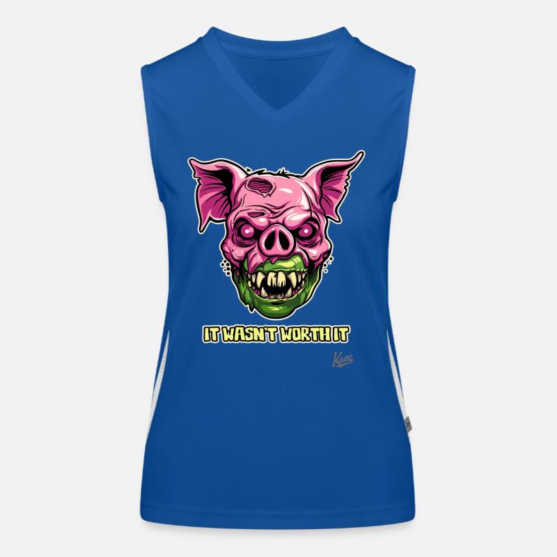 Chirurgie esthétique du cochon zombie : ça n’en valait pas la peine Débardeur respirant contrasté Femme
