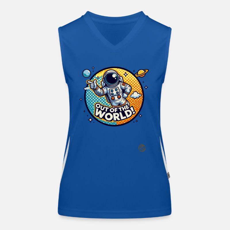 Alien astronaut look, thumbs Women's Functional Contrast Tank Top