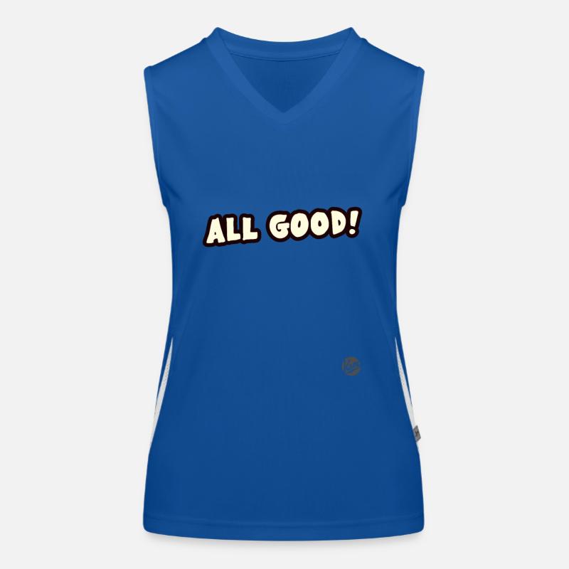 Alles ist gut Funktionelles Kontrast-Tank Top für Frauen