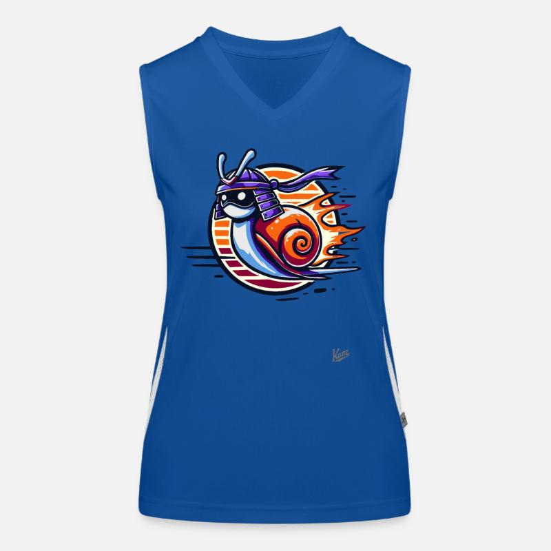 Japanische Samurai Turbo Schnecke Funktionelles Kontrast-Tank Top für Frauen