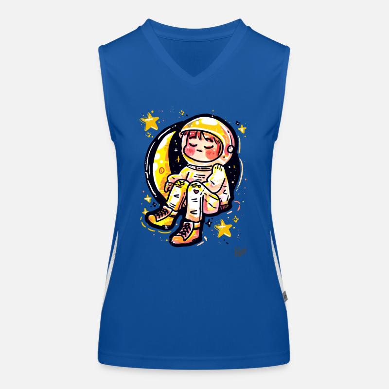 Astronaute détendu dans l’espace Débardeur respirant contrasté Femme