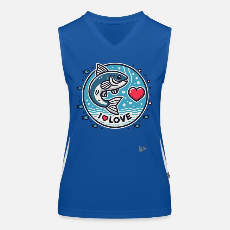 J’adore le poisson Débardeur respirant contrasté Femme