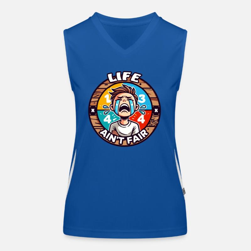 Das Leben ist nicht fair Funktionelles Kontrast-Tank Top für Frauen