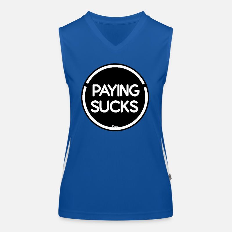 Paying is stupid Women's Functional Contrast Tank Top