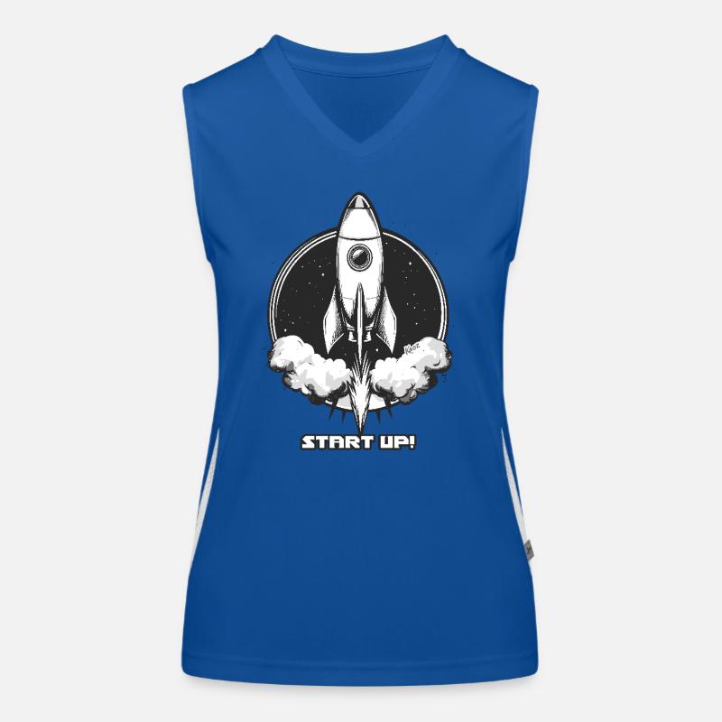 Start-up Rakete Funktionelles Kontrast-Tank Top für Frauen