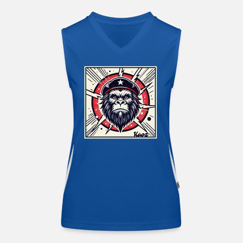 Revolutionary parody Gorilla Women's Functional Contrast Tank Top
